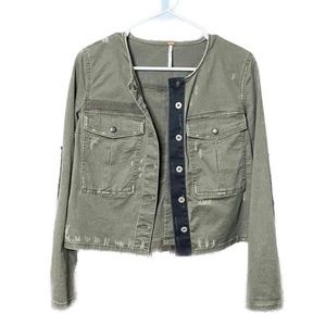 Free People Army Green Jacket